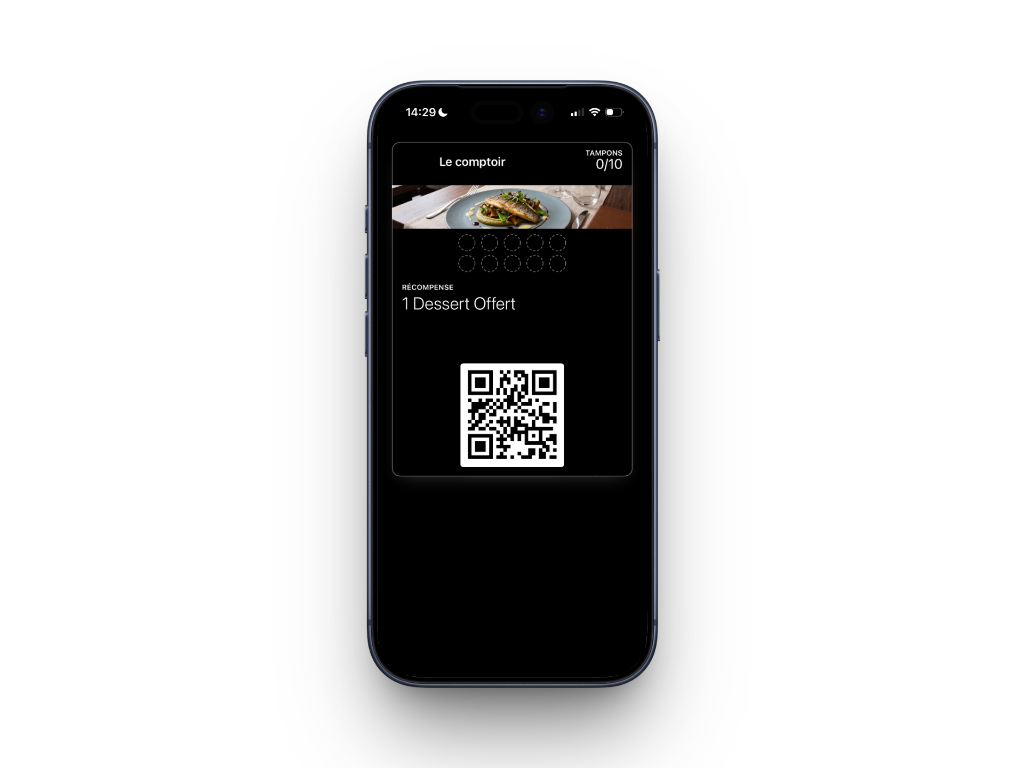 Tampoo sur Apple Wallet